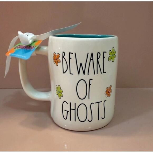 Rae Dunn Scooby Doo "Beware of Ghosts" Mug  NWT - Picture 1 of 2